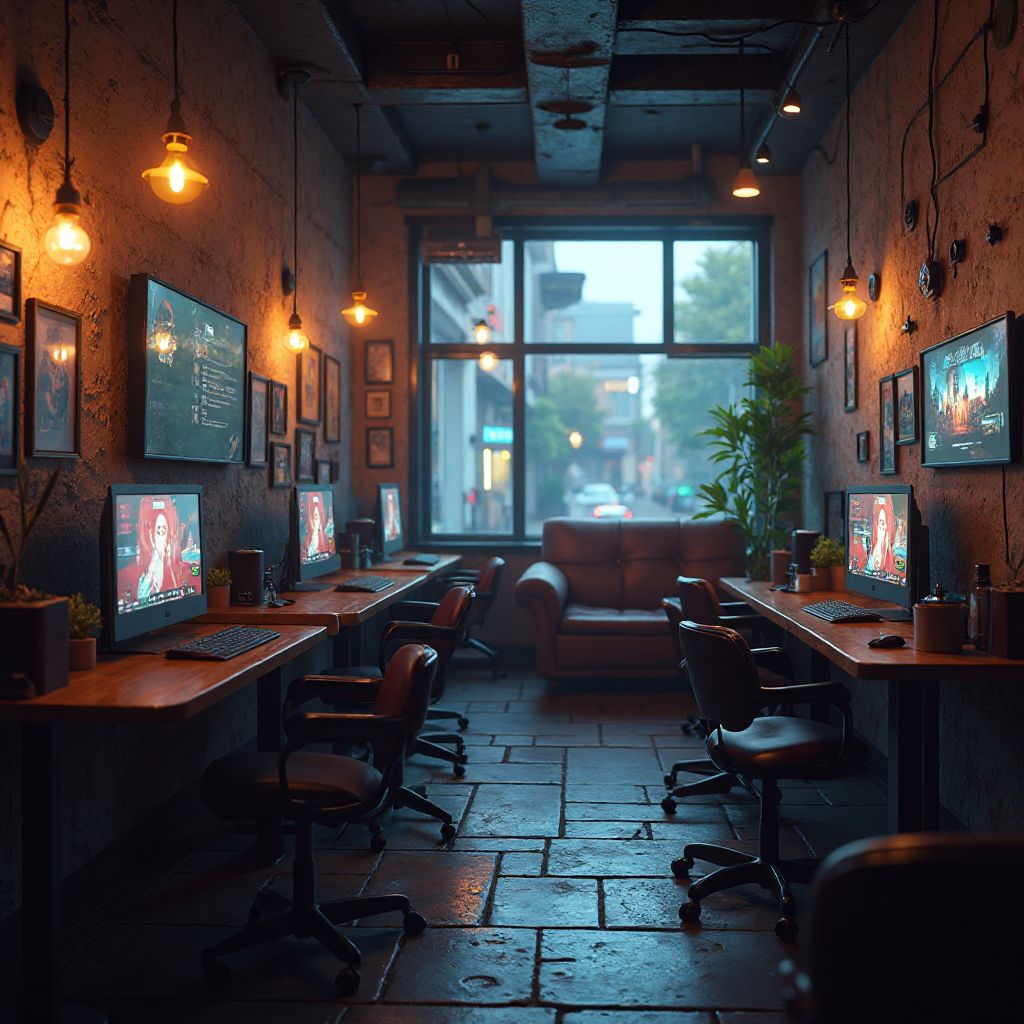 Кафе-зона у комп'ютерному клубі